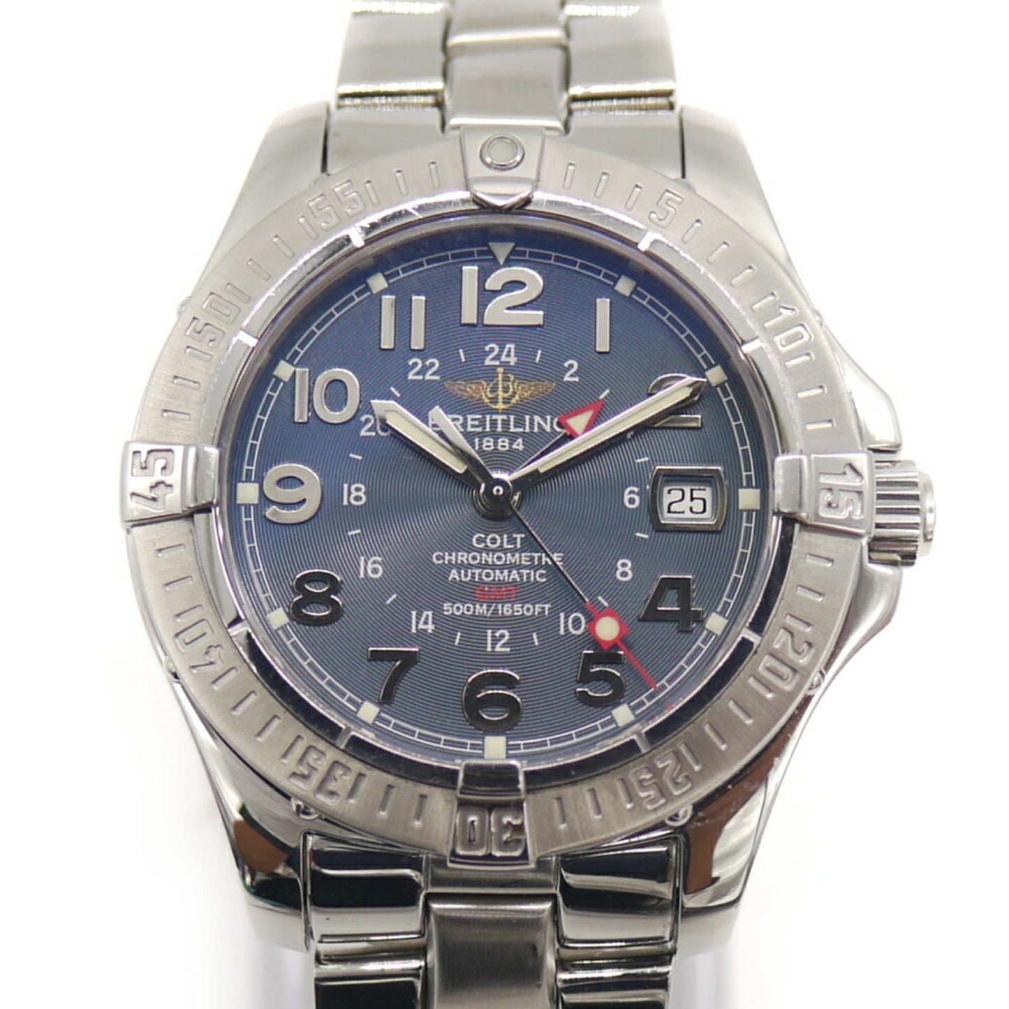 Breitling Colt Gmt A32350 Automatic Chronometer Blue Dial