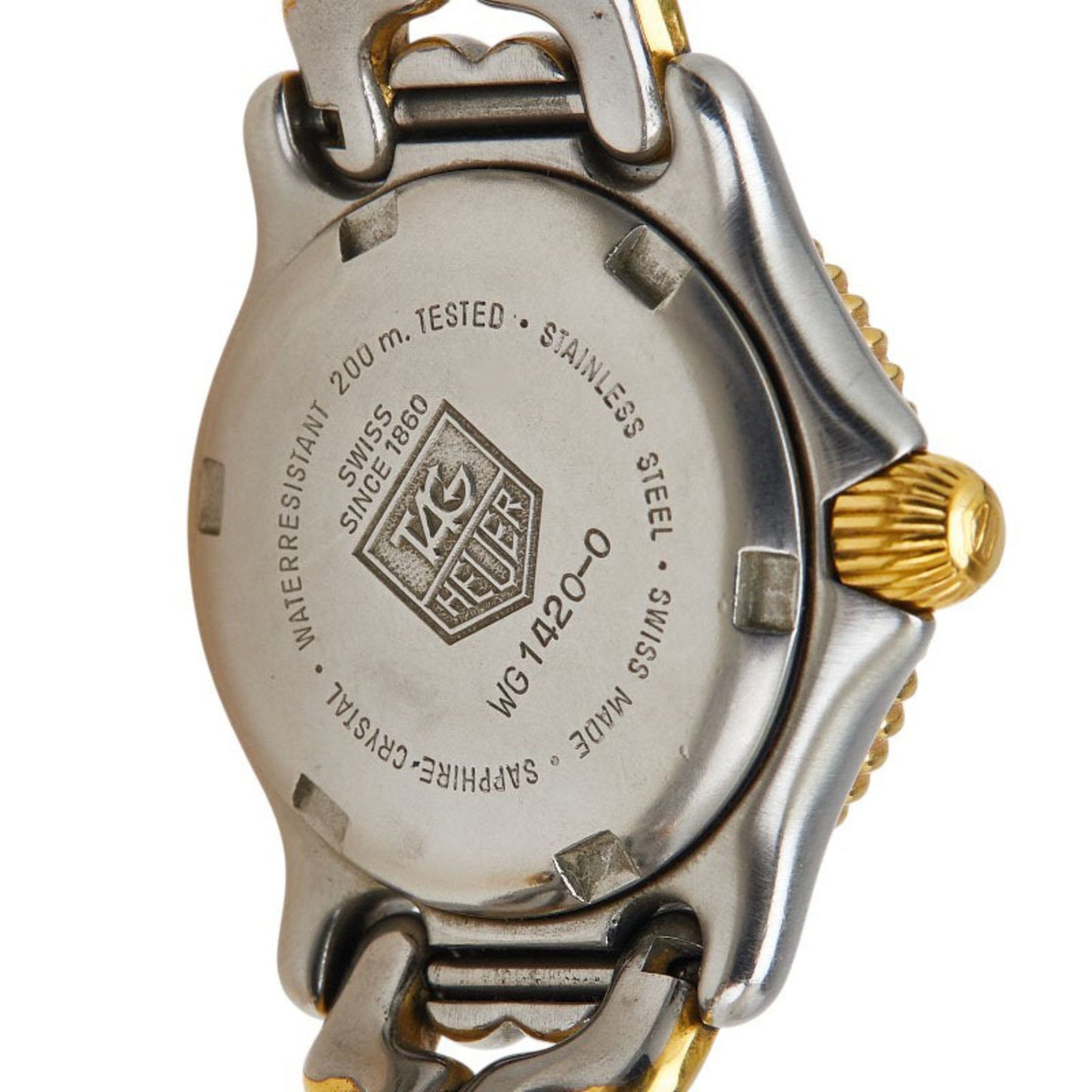 Tag Heuer Cell Watch Wg1420-0 Quartz Gray Dial Stainless Steel Plated