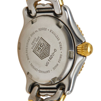 Tag Heuer Cell Watch Wg1420-0 Quartz Gray Dial Stainless Steel Plated