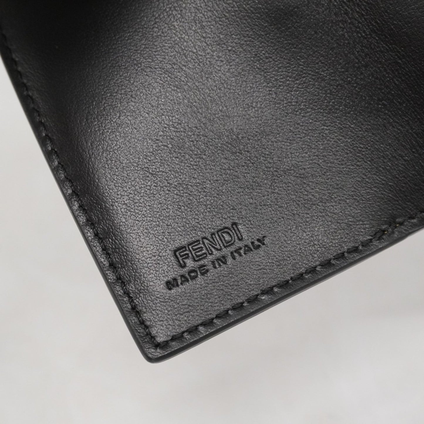 Fendi F Is Leather Tri-Fold Wallet