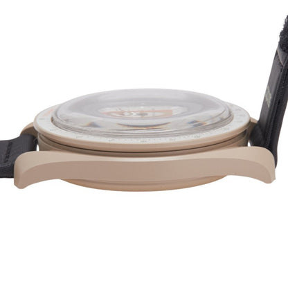 Omega X Swatch Moonswatch Mission To Jupiter Watch So33C100 Quartz Movement Beige Dial Ceramic Nylon