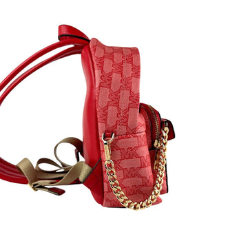 Michael Kors Backpack Leather Red Pink