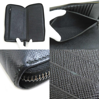 Prada Organizer Long Wallet In Black Leather