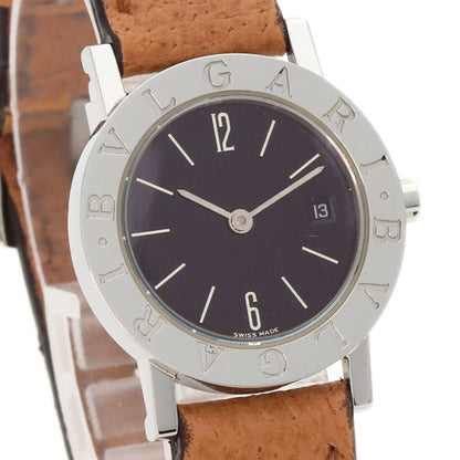 Bvlgari Bz26Sld Wristwatch Stainless Steel Leather