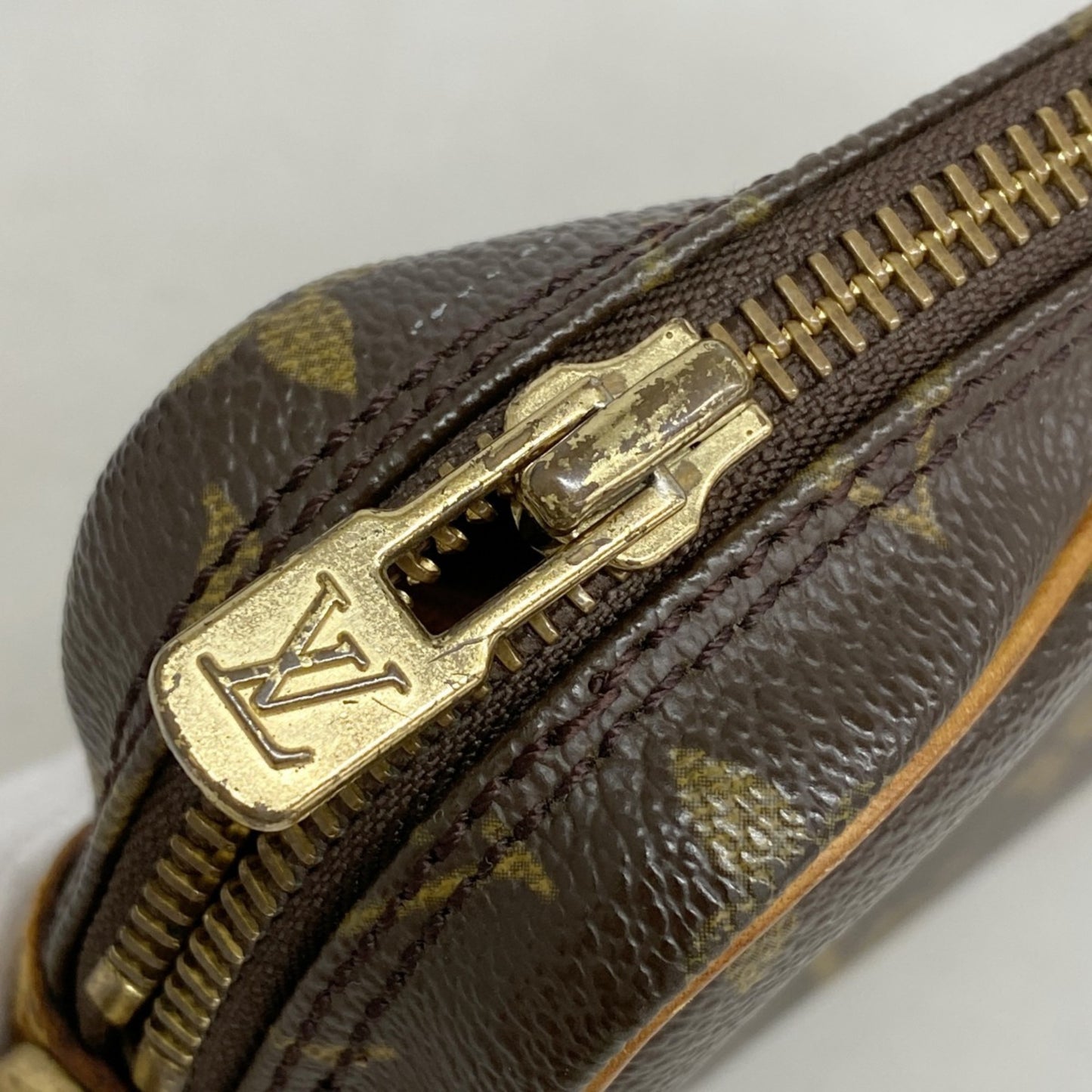 Louis Vuitton Monogram Marly Dragonne Pm Clutch Bag M51827 Brown