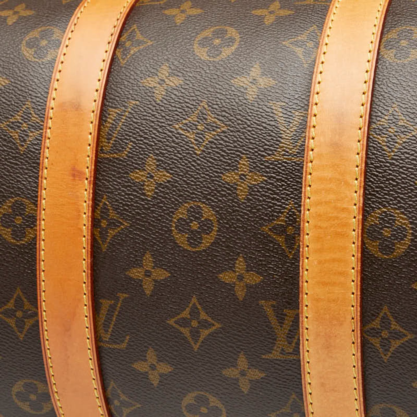 Louis Vuitton Monogram Keepall Bandouliere 45 Boston Bag/Travel Bag M41428 Brown Leather