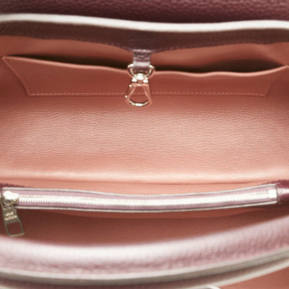 Louis Vuitton Capucines Mm Handbag M48869 Ketch Purple Leather