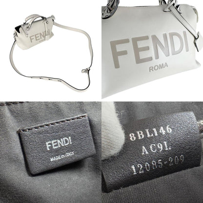 Fendi By The Way Medium Leather Shoulder Bag In Ivory