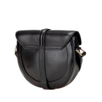 Celine Small Besas 16 Seize Shoulder Bag In Black Leather