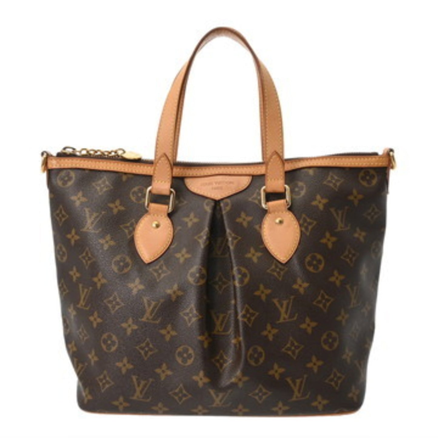 Louis Vuitton Monogram Palermo Pm 2-Way Brown M40145 Women'S Canvas Handbag