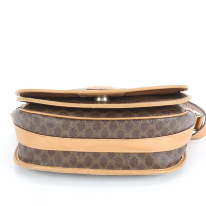 Celine Macadam Leather Shoulder Bag