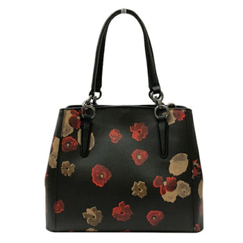 Coach F55539 Black Leather Handbag/Shoulder Bag