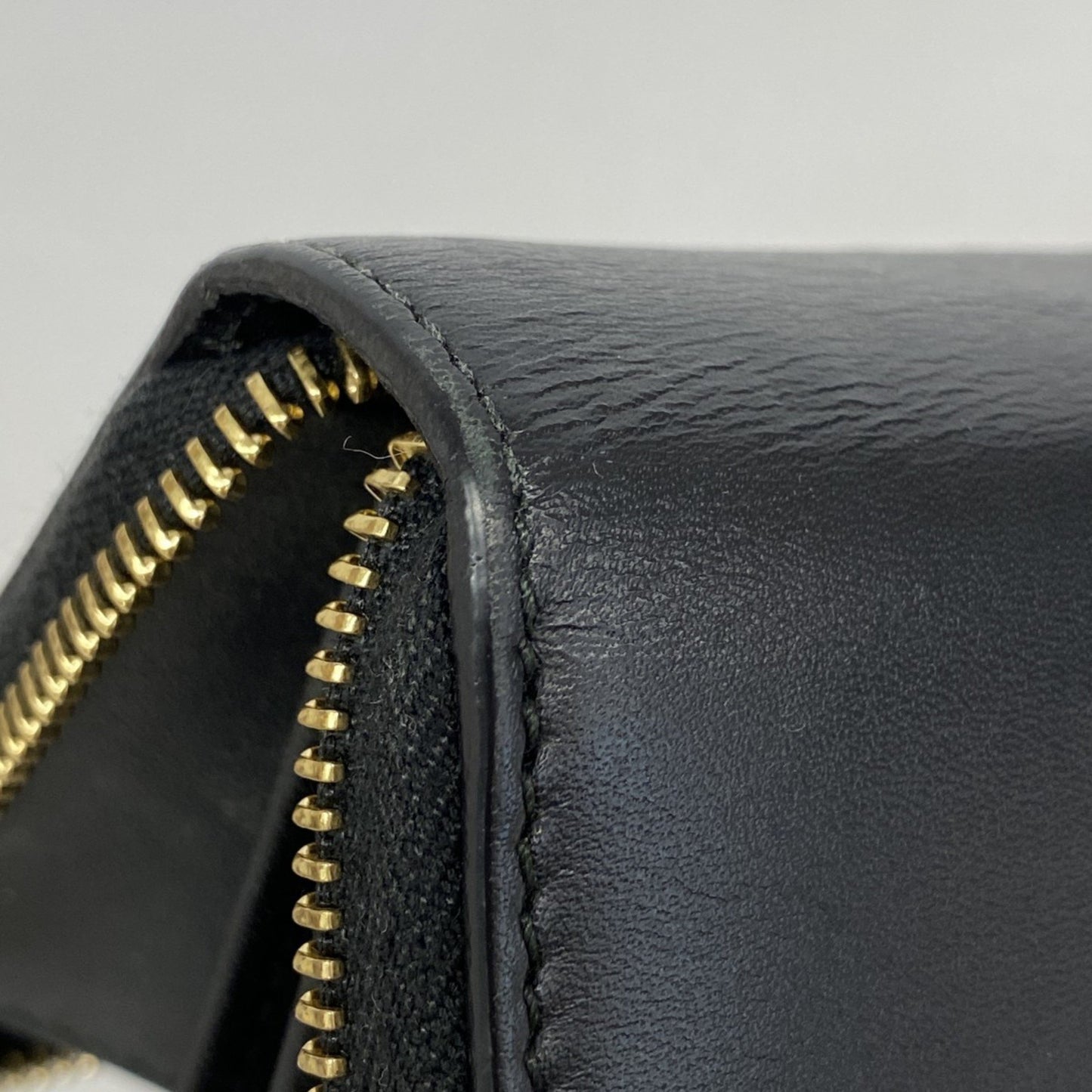 Gucci Gg Marmont Long Wallet 435819 Leather Black