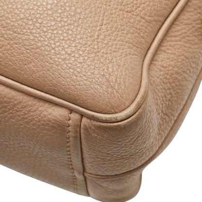 Prada Shoulder Bag In Beige Leather