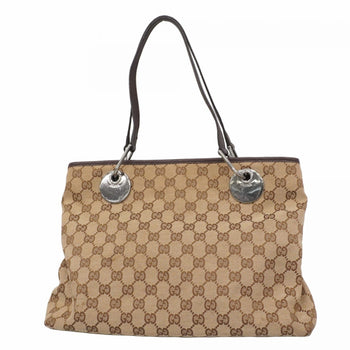 Gucci Tote Bag Gg Canvas 120837 Beige Brown