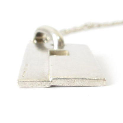 Gucci G Plate Necklace In Sv925 Silver