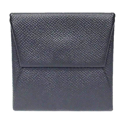 Hermes Bastia Coin Case Porte-Monnaie Bastia Purse Epsom Leather Noir Black C Mark Wallet Aq9897