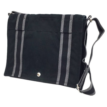 Hermes Hermes Foule Toubasas Pm Shoulder Bag Black Canvas