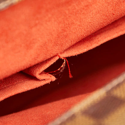 Louis Vuitton Damier Parioli Pm Handbag Tote Bag N51123 Brown Leather