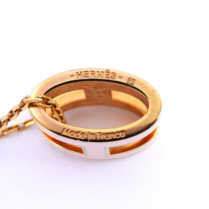 Hermes Herms Mini Pop Ash Necklace In Gp-Plated Gold