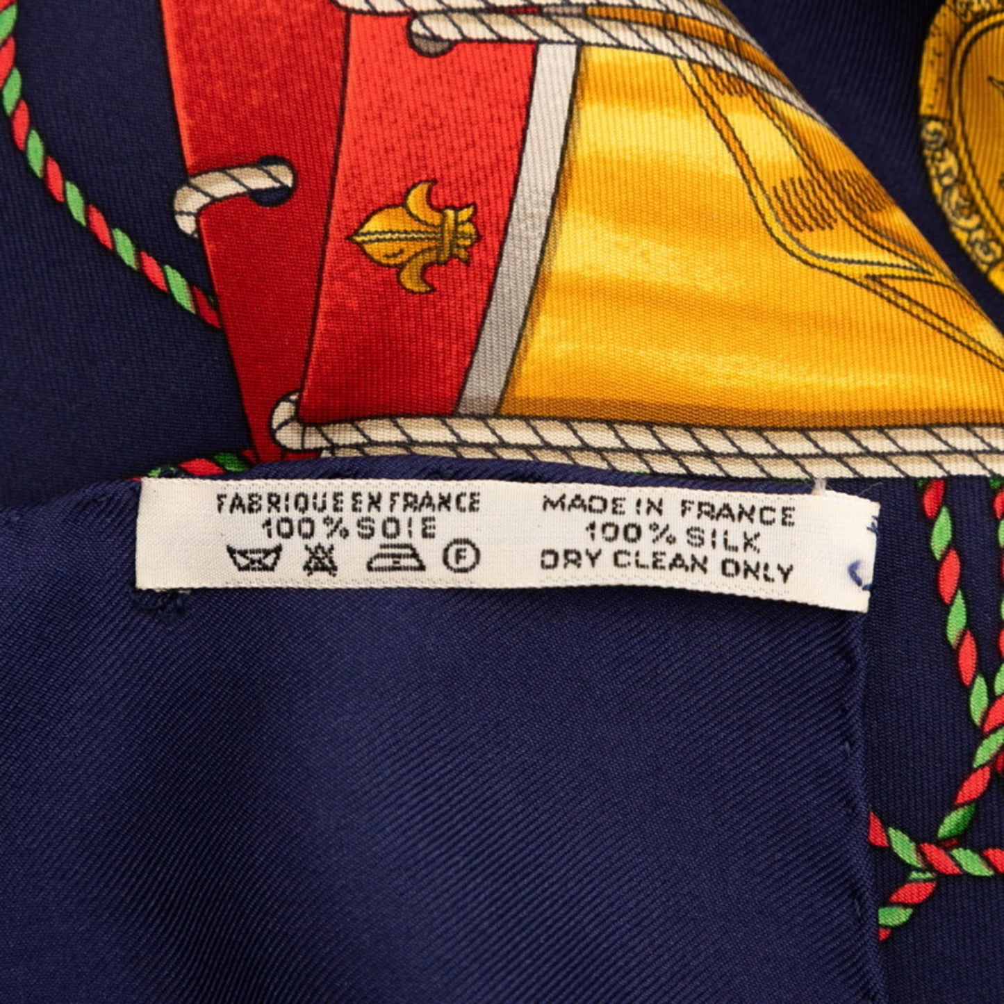 Herms Carr 90 "Les Tambours" Tambour Drums Scarf