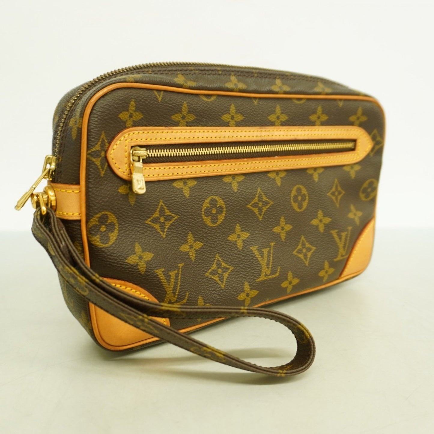Louis Vuitton Monogram Marly Dragonne Gm Clutch Bag M51825 Brown