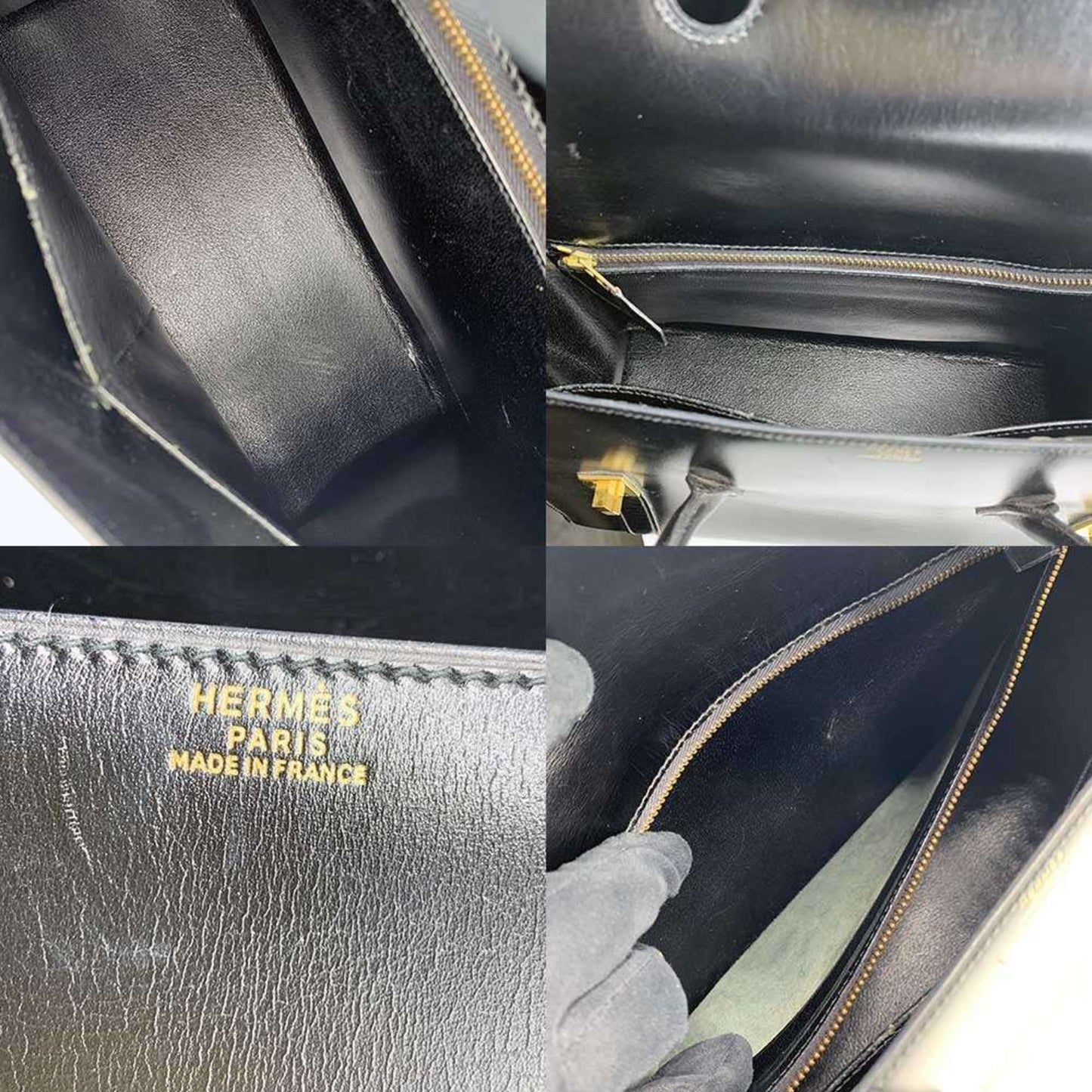 Hermes Drag 30 Box Scarf Leather Handbag