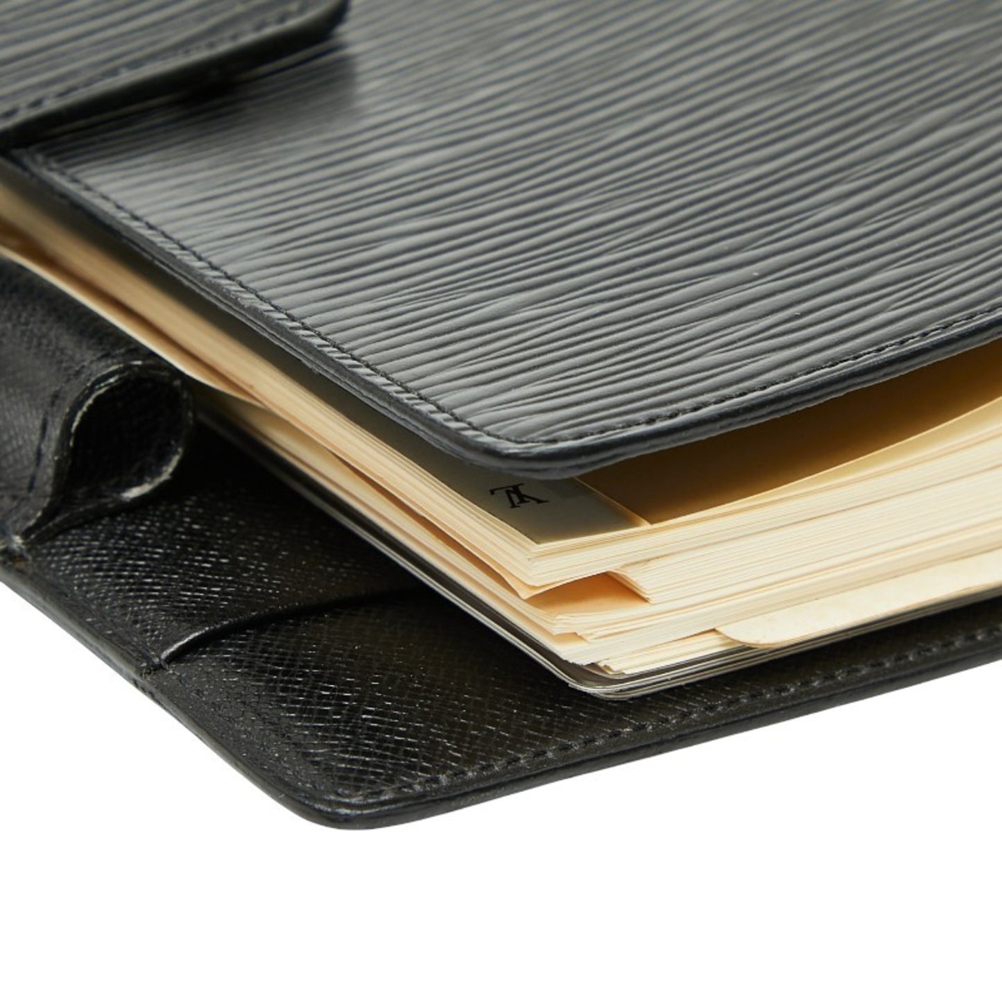 Louis Vuitton Epi Agenda Mm Notebook Cover R20202 Noir Black Leather