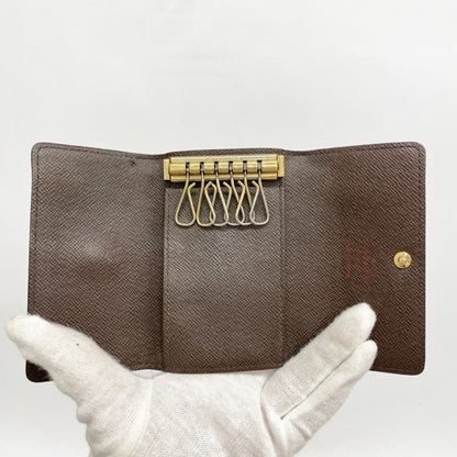 Louis Vuitton Damier Multicle 6 Key Case N62630 Ebene