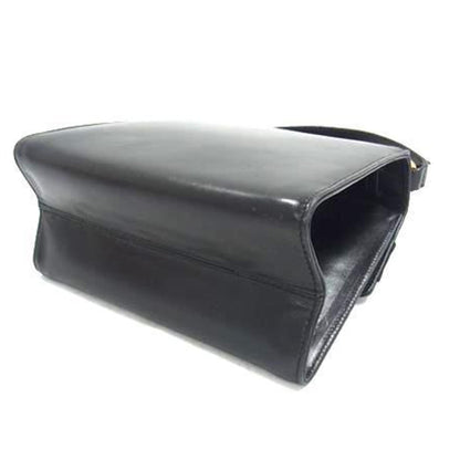 Salvatore Ferragamo Vara Ribbon Handbag At-21 5677 Black Leather