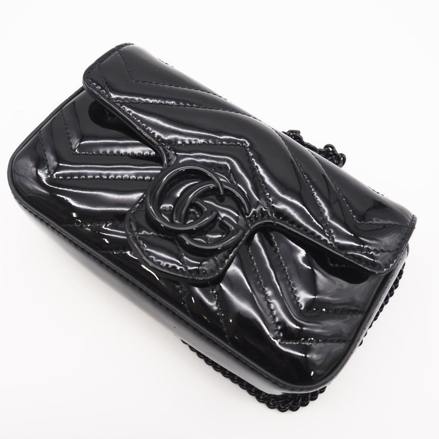 Gucci Patent Leather Shoulder Bag