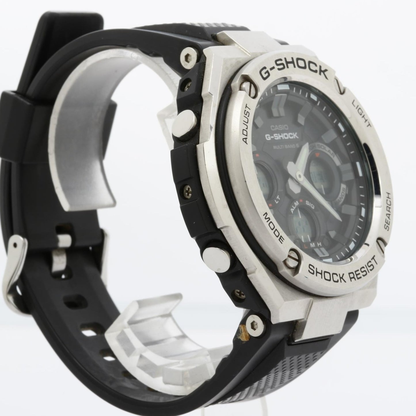 Casio Gshock Gsteel Gstw100 Series Watch (Gstw1101Ajf) Black Dial Resin/Stainless Steel