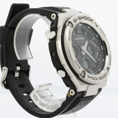 Casio Gshock Gsteel Gstw100 Series Watch (Gstw1101Ajf) Black Dial Resin/Stainless Steel