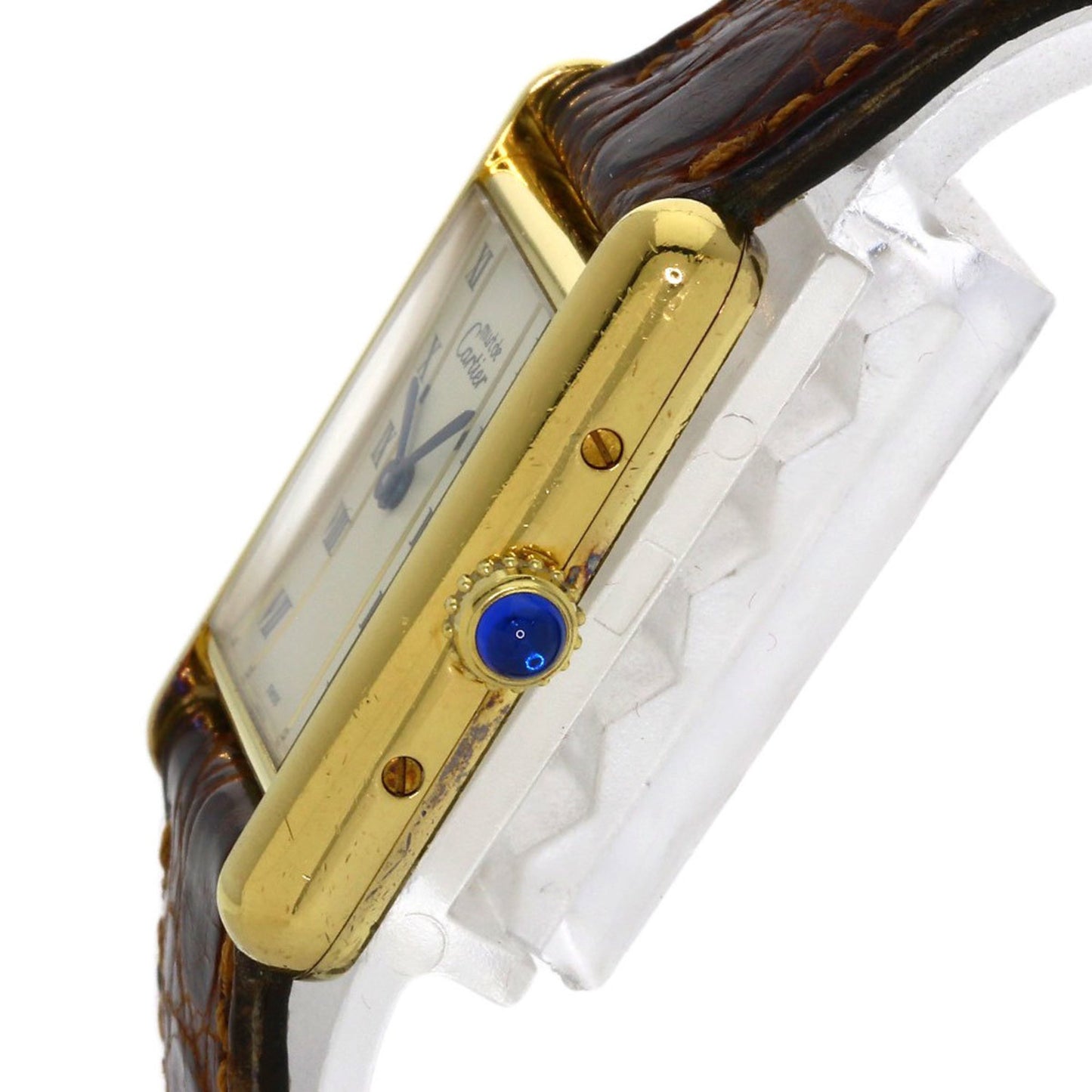 Cartier Must Tank Watch 5057001 Silver/Leather