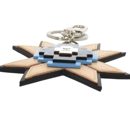 Louis Vuitton Mp1646 Leather Plastic Beige Black Keychain 0075 Louis Vuitton