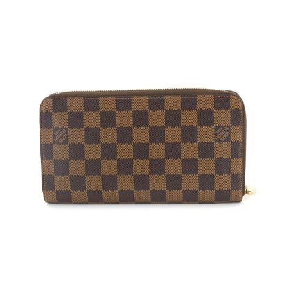 Louis Vuitton Damier Zippy Organizer Round Long Wallet In Ebene Leather N60003