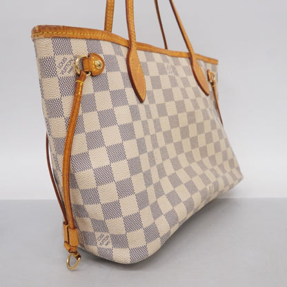 Louis Vuitton Damier Azur Neverfull Pm Tote Bag N51110 White
