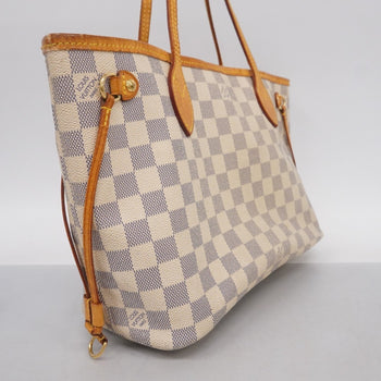 Louis Vuitton Damier Azur Neverfull Pm Tote Bag N51110 White