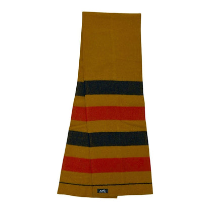 Hermes Rocabar Striped Wool Scarf/Shawl In Yellow