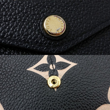 Louis Vuitton Louis Vuitton Long Wallet M80496 Portefeuille Sarah Monogram Bicolor Empreinte Black