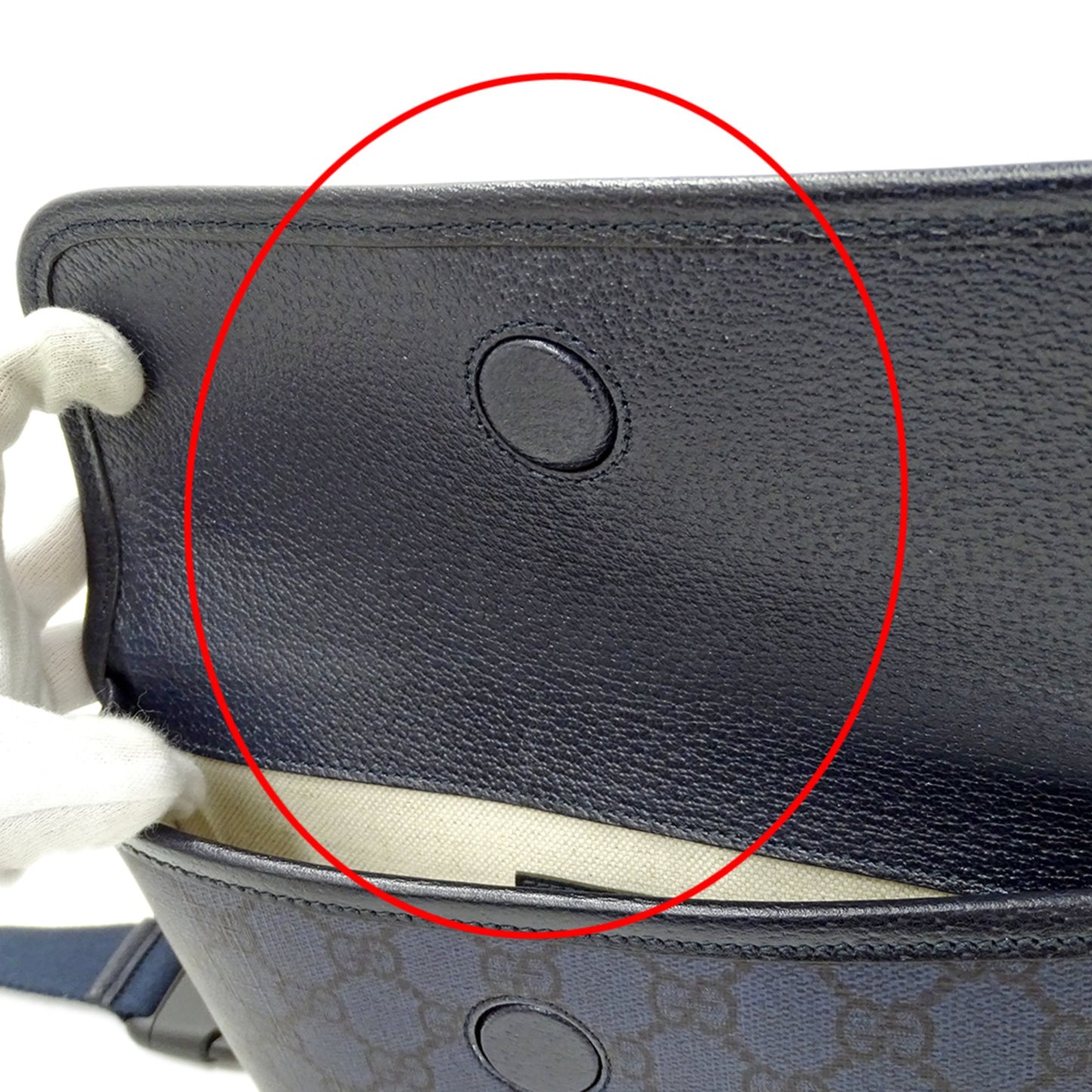 Gucci Men'S Gg Supreme Petit Marmont Small Belt Bag (752597) In Navy Blue. A Small Mini Bag Perfect