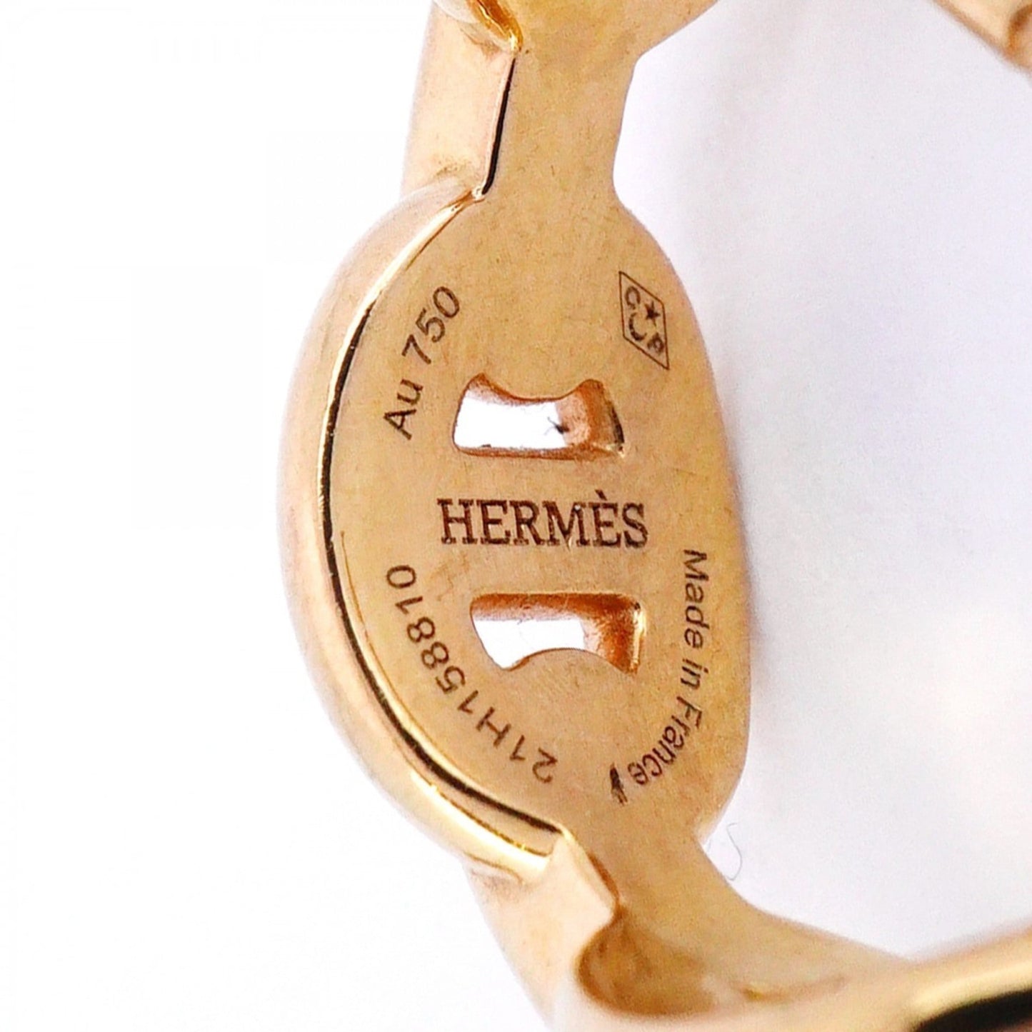 Hermes Anchane Chaine D'Ancre Earrings In 18Kpg Pink Gold