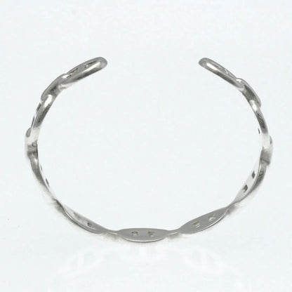 Hermes Chaine D'Ancre Silver 925 No Stone Bangle Silver