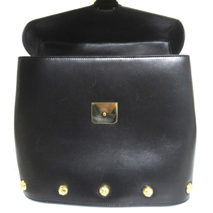 Salvatore Ferragamo Studded 2-Way Flap Shoulder Bag/Handbag In Black