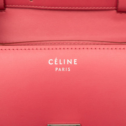 Celine Classic Box Small Shoulder Bag In Pink Leather