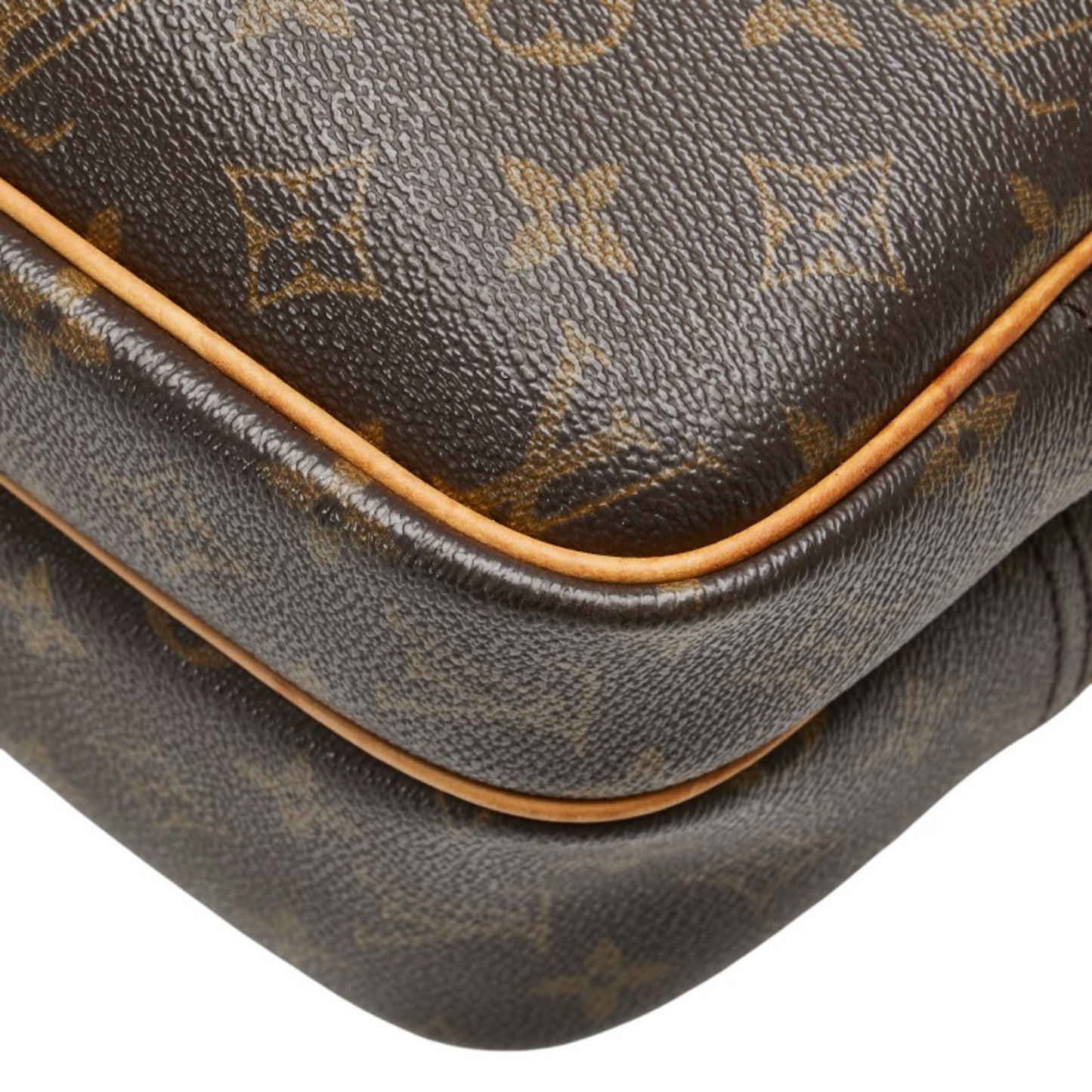 Louis Vuitton Monogram Reporter Pm Crossbody Shoulder Bag M45254 Brown Leather