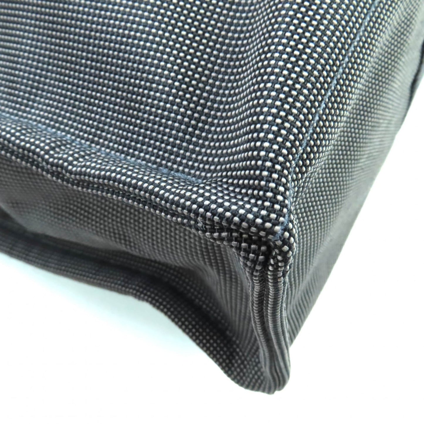 Hermes Air Line Mm Silver Hardware Serie Button Canvas Tote Bag Gray Made In France