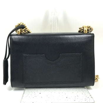 Gucci 409487 Small Padlock Chain Shoulder Bag Leather
