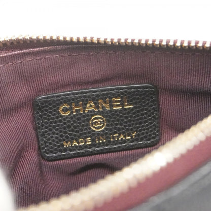 Chanel Matelasse Wallet/Coin Case In Caviar Leather