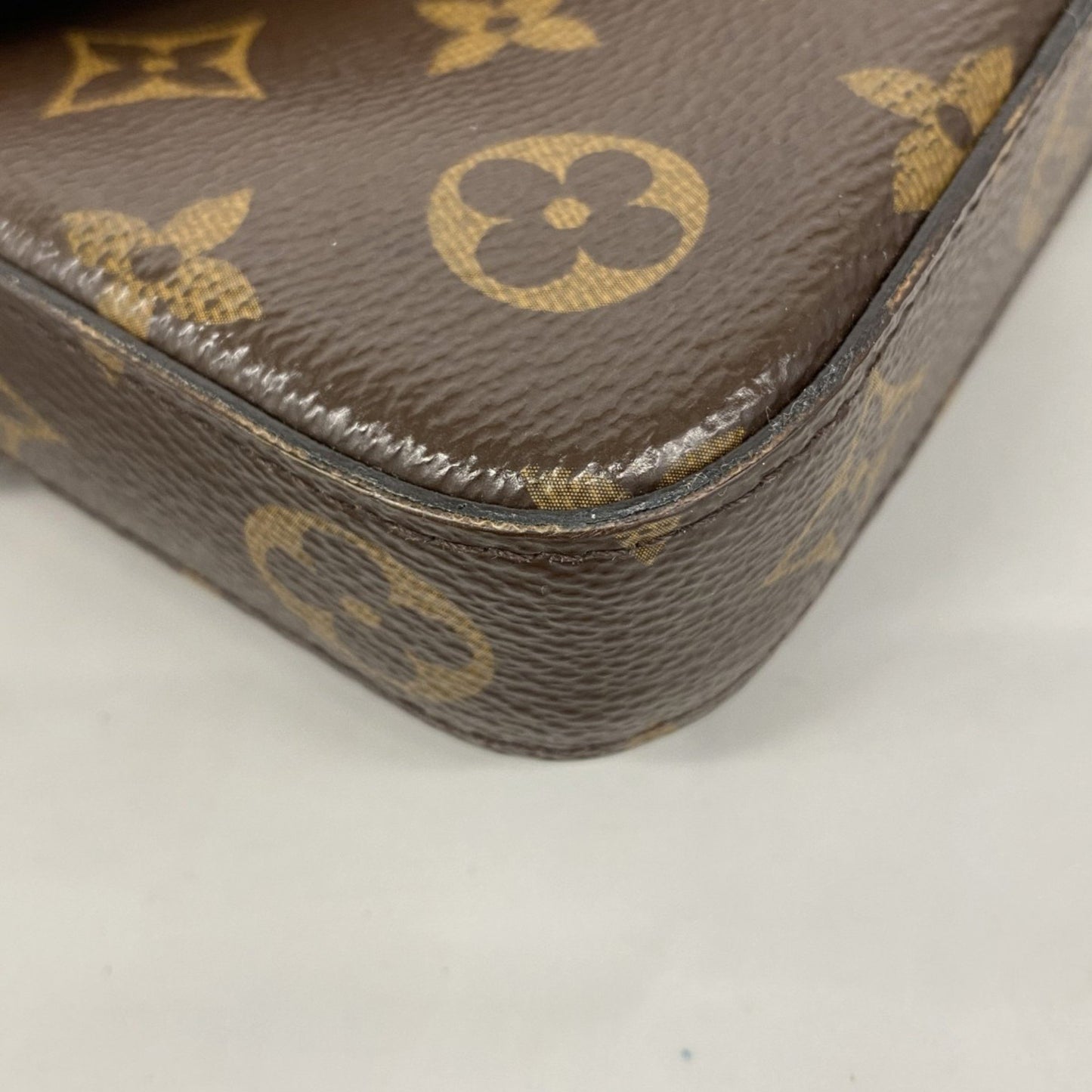 Louis Vuitton Monogram Pochette Felicie Shoulder Wallet M81896 Brown